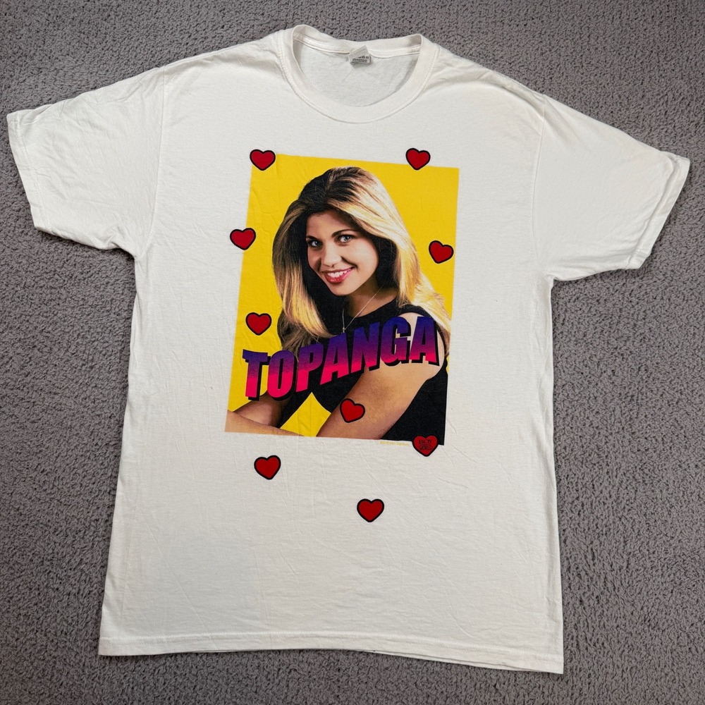 Boy Meets World Topanga Lawrence T Shirt White Mens M TV Show Nostalgia Y2K